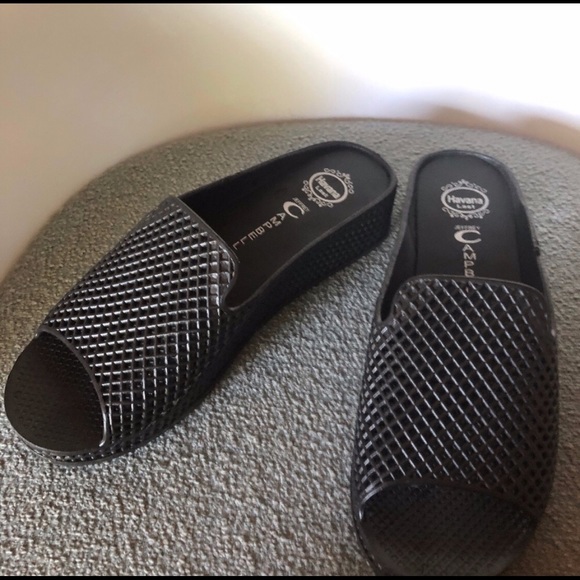 Jeffery Campbell - Pool Slides with a wedge - Picture 5 of 7